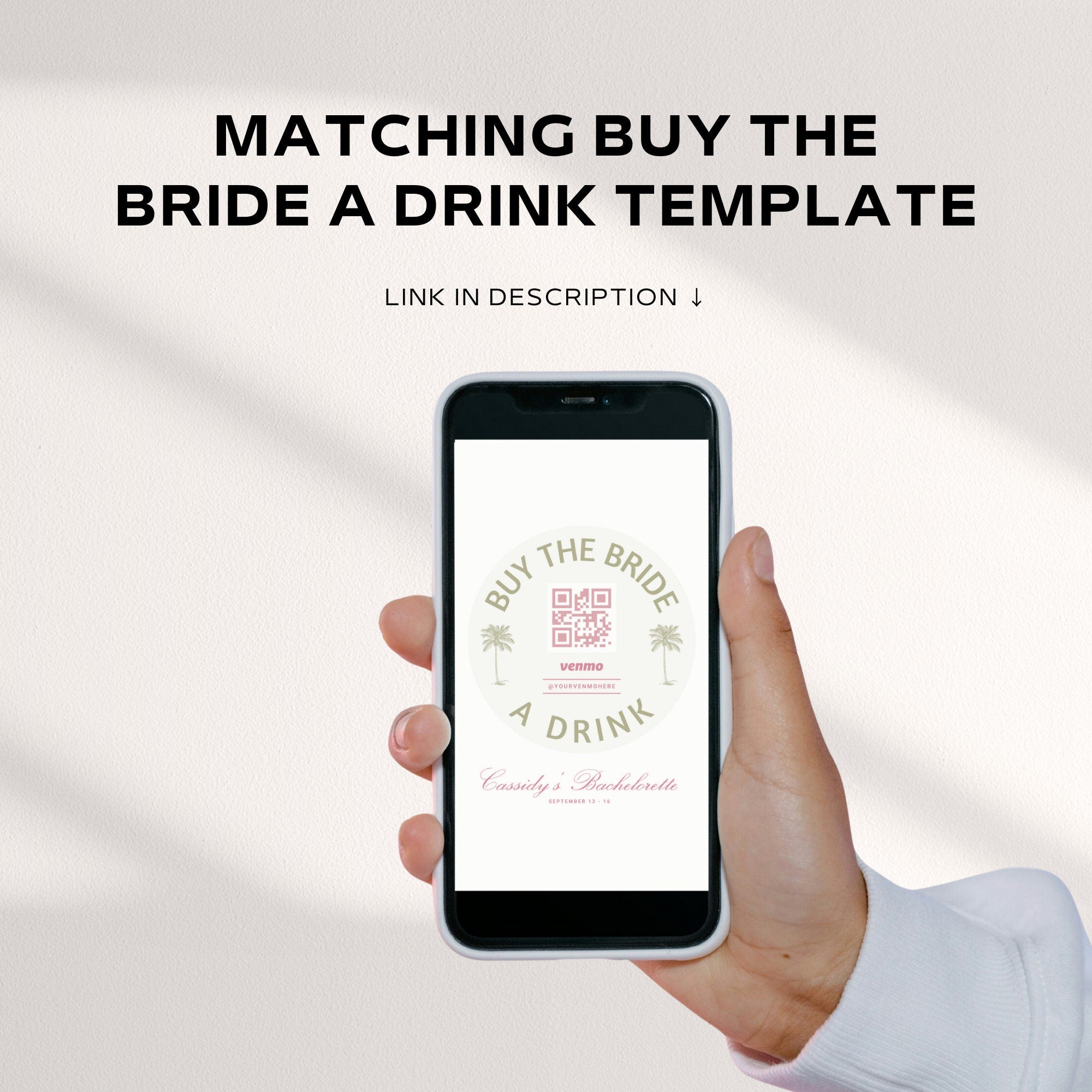 Miami Bachelorette Invitation & Itinerary – Editable Girls Trip Canva Template