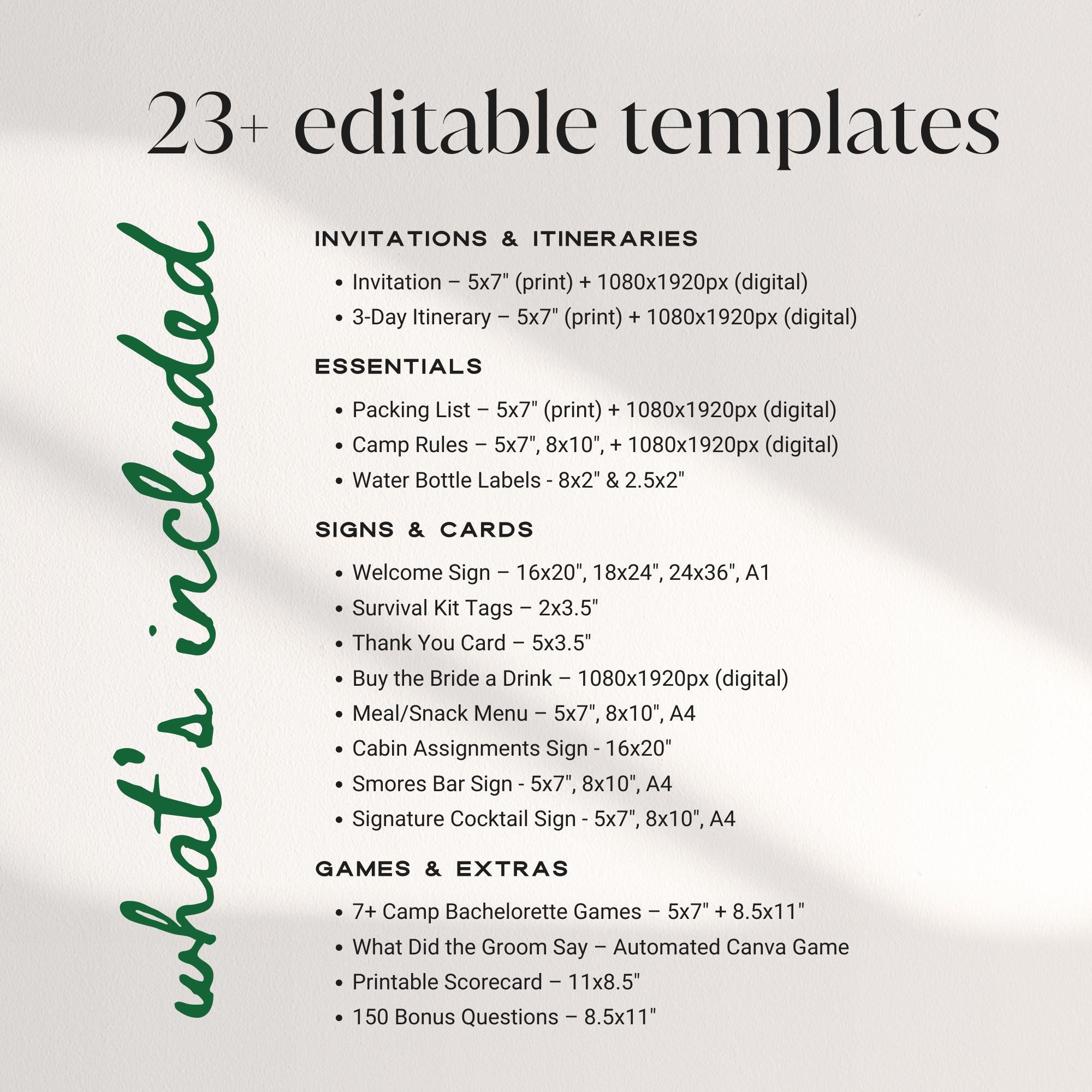 Camp Bachelorette Party Bundle