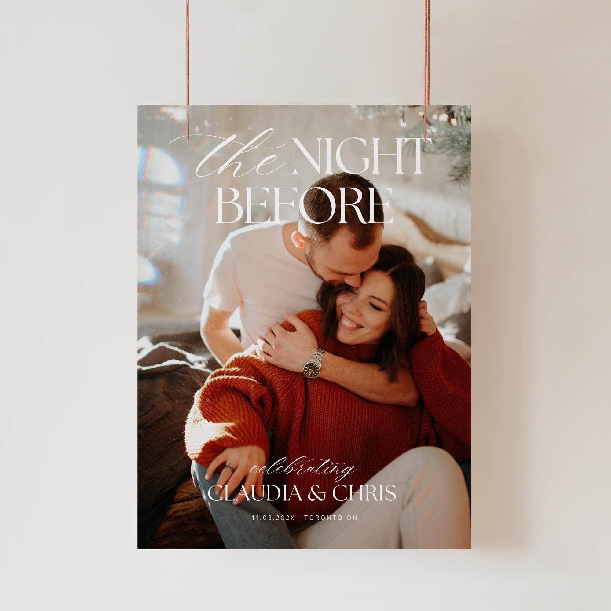 The Night Before Photo Rehearsal Dinner Sign – Editable Canva Template, Rehearsal Dinner Welcome Sign, The Night Before Wedding Sign