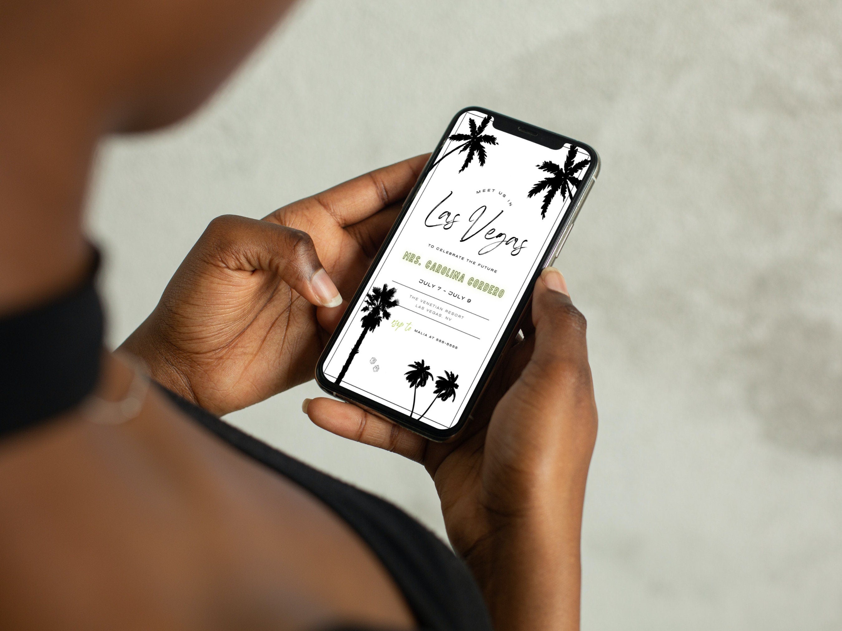 Vegas Bachelorette Weekend Itinerary & Invitation Template – Las Vegas Bach Party Itinerary, Editable Canva Template