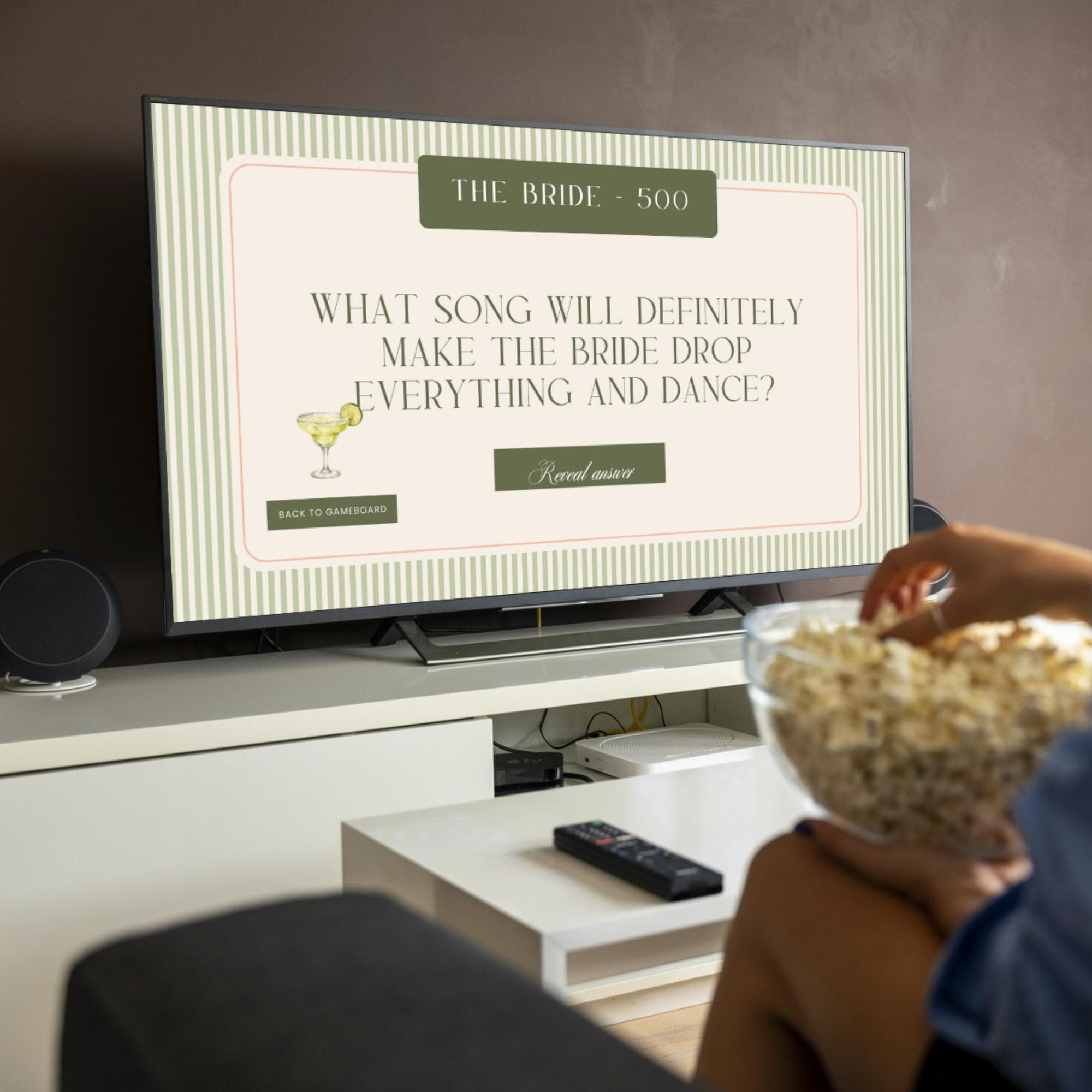 Tequila & Tanlines Bachelorette Trivia Game – Beach Canva Party Game