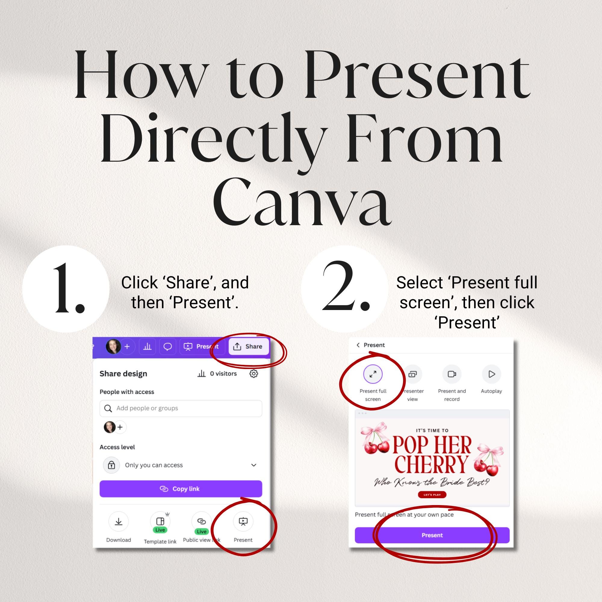 Animated Bachelorette Truth or Dare Game – Who Knows the Bride Best – Editable Canva Game (Regular & Spicy)