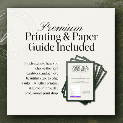 Forest Green Engagement Party Invitation – Elegant Estate Canva Template