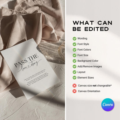 Pass The Love Story Mad Libs Rehearsal Dinner Game, Printable Wedding Mad Libs, Editable The Night Before Wedding Games Minimalist Canva