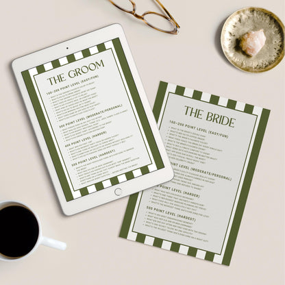 Bikinis and Martinis Bachelorette Jeopardy Game Template, Bach Drinking Game Hens Party, Martinis and Bikinis Bachelorette Trivia Game Canva
