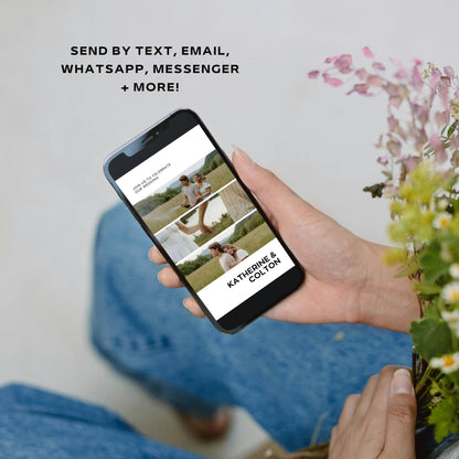 Animated Save The Date Video Invitation Template, Photo Animated Invitation, Wedding Save The Date Template, Digital Invite, Editable Canva