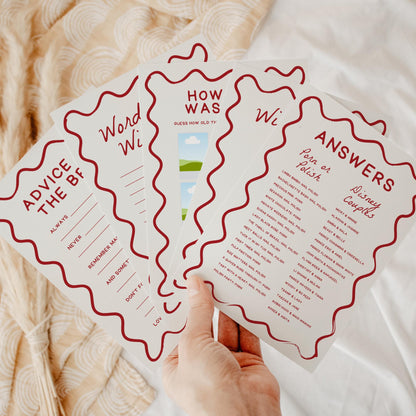 That’s Amore Bridal Shower Games – Editable Italian-Themed Canva Template for Wedding Shower Party