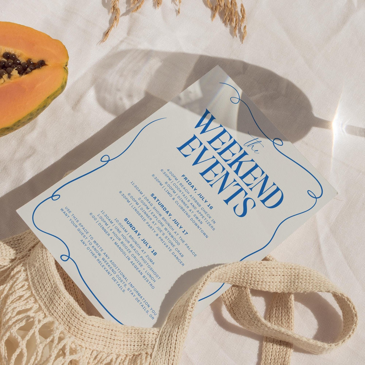 Girls Gone Mild Bachelorette Invitation, Itinerary &amp; Packing List – Editable Slumber Party Canva Template