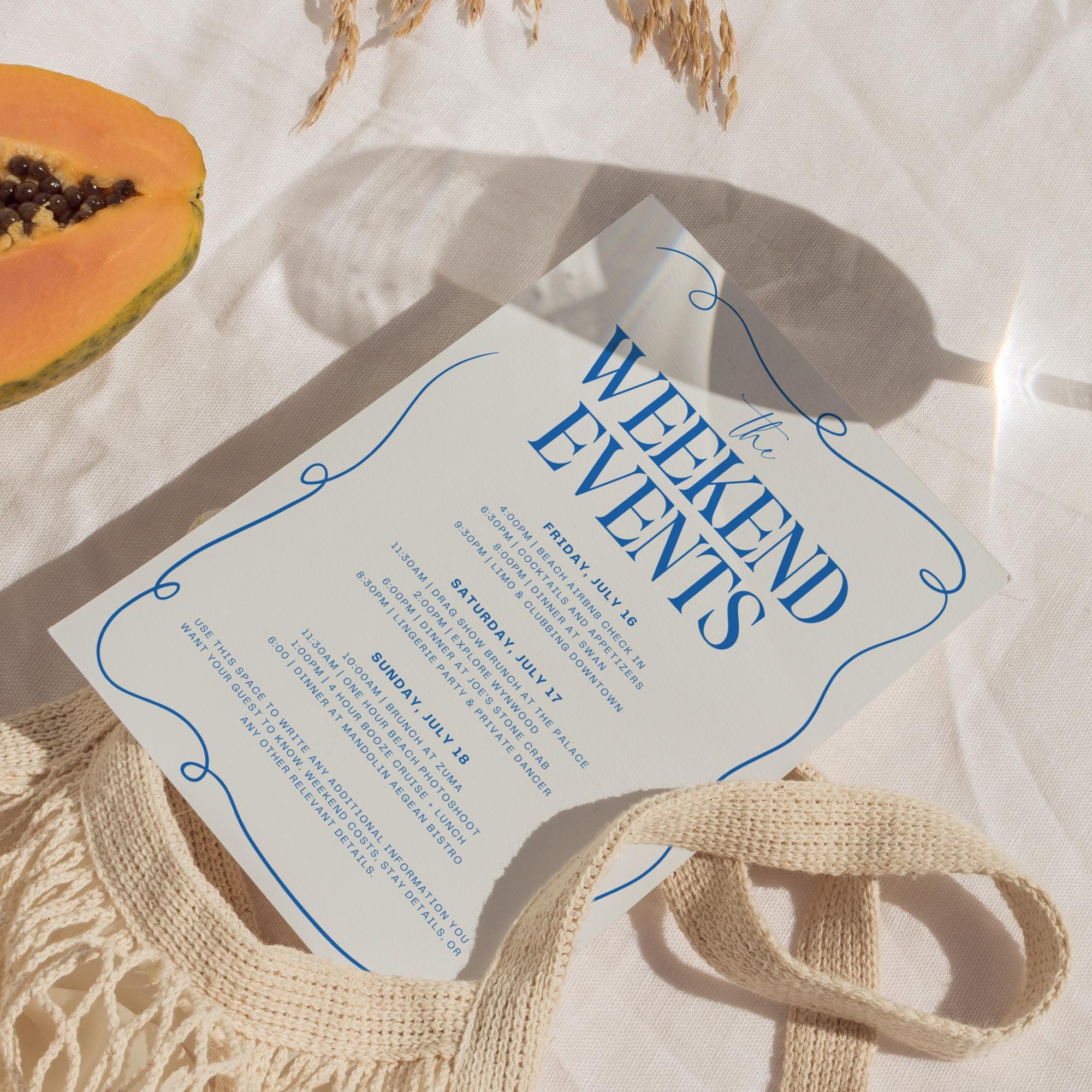 Girls Gone Mild Bachelorette Invitation, Itinerary &amp; Packing List – Editable Slumber Party Canva Template