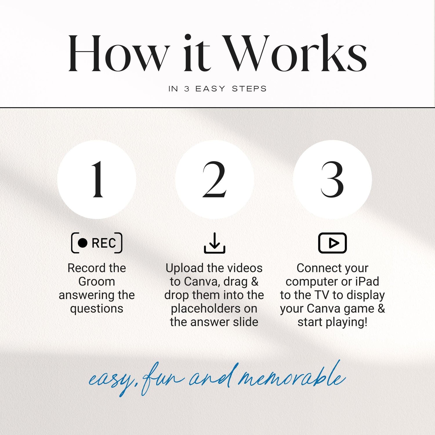 What Did the Groom Say Game – Bachelorette Party Trivia &amp; Drinking Game Canva