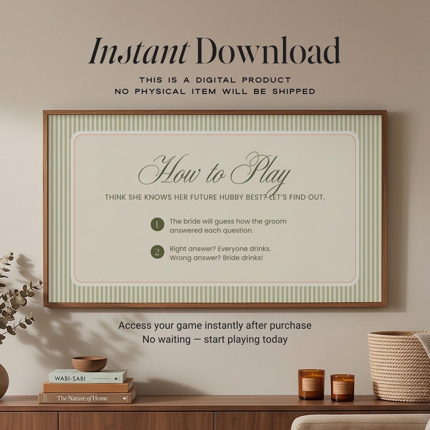 Tequila &amp; Tanlines What Did The Groom Say Game | Animated Canva Bachelorette Game