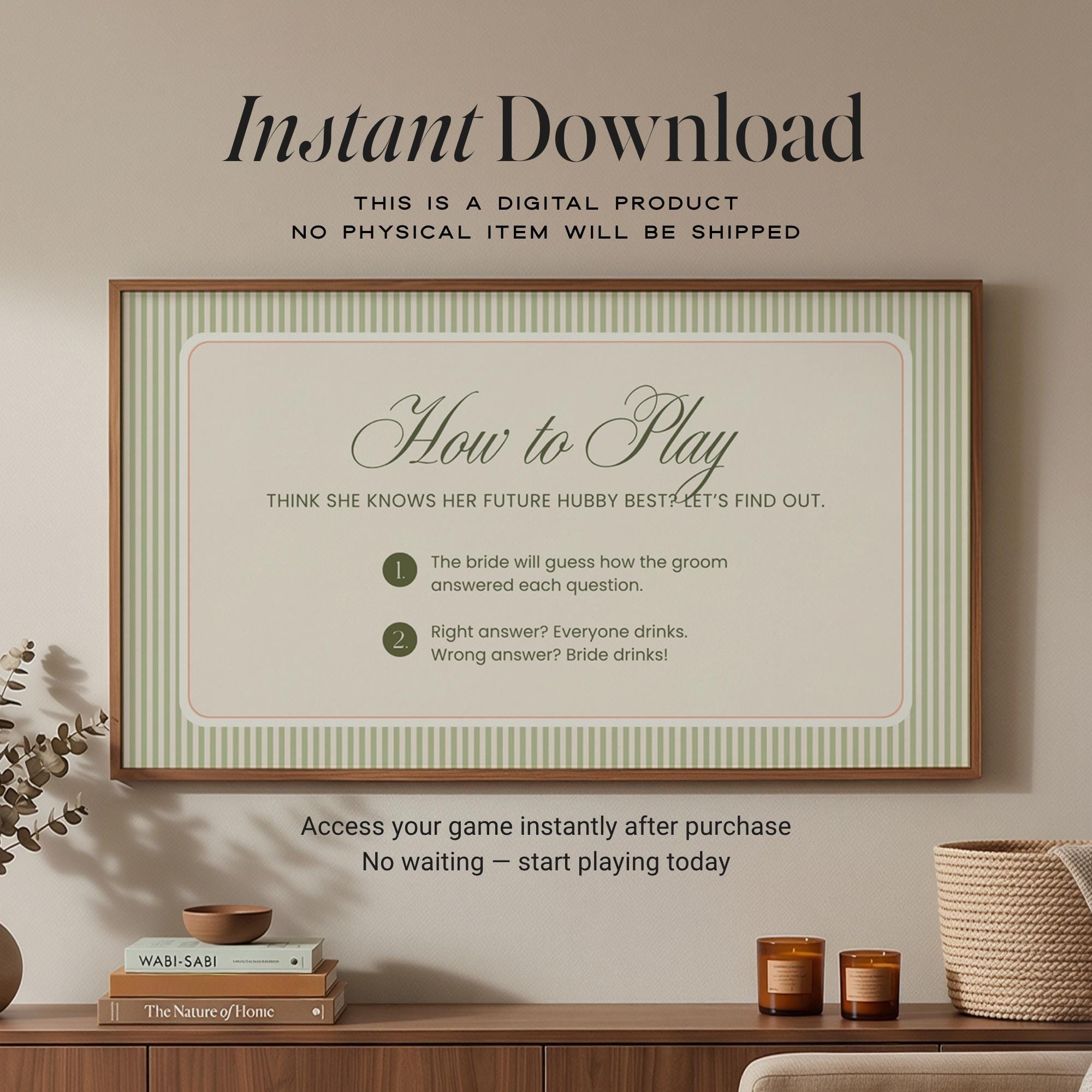 Tequila &amp; Tanlines What Did The Groom Say Game | Animated Canva Bachelorette Game