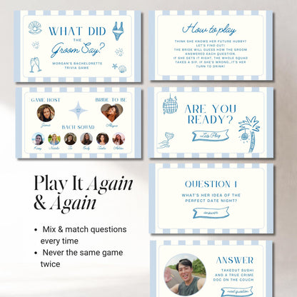 Last Toast On The Coast Bachelorette Games Bundle | Animated Canva Games