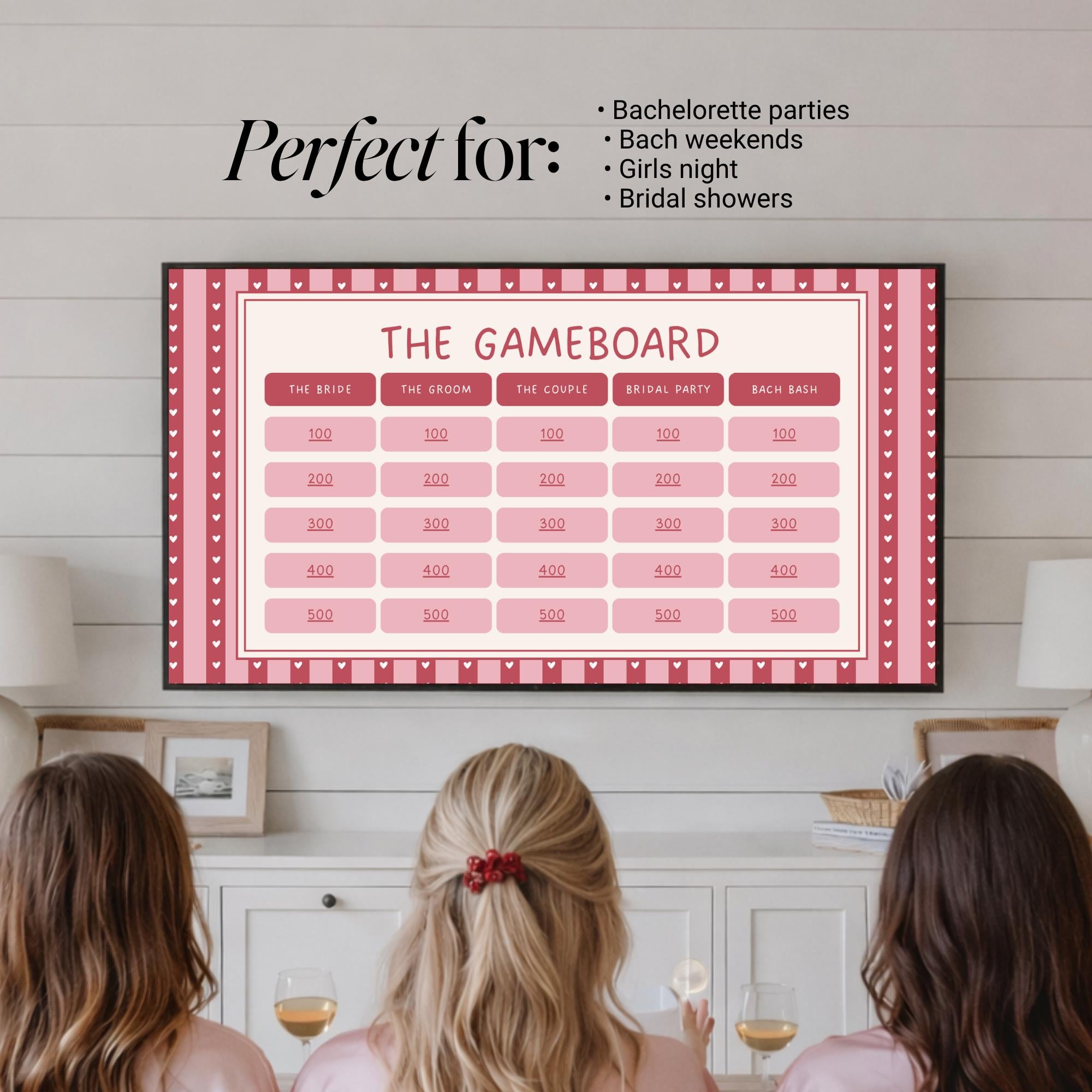 Girls Gone Mild Bachelorette Games Bundle | Animated Canva Party Games