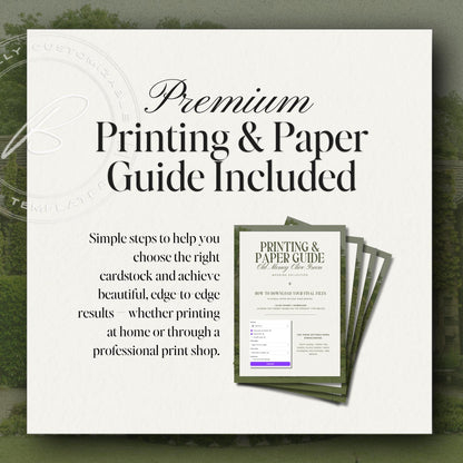 Old Money Olive Green Bachelorette Weekend Itinerary – Elegant Canva Template