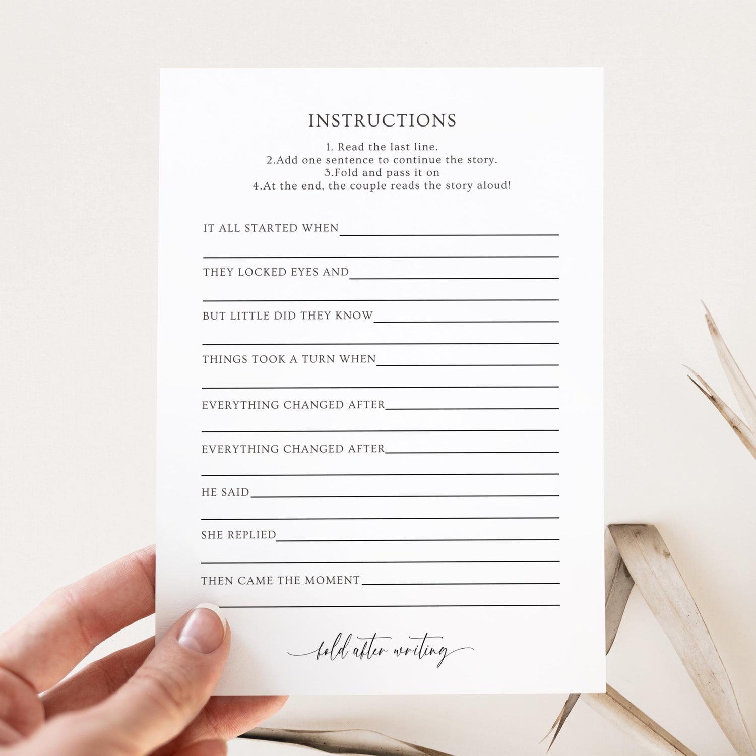 Pass The Love Story Mad Libs Rehearsal Dinner Game, Printable Wedding Mad Libs, Editable The Night Before Wedding Games Minimalist Canva