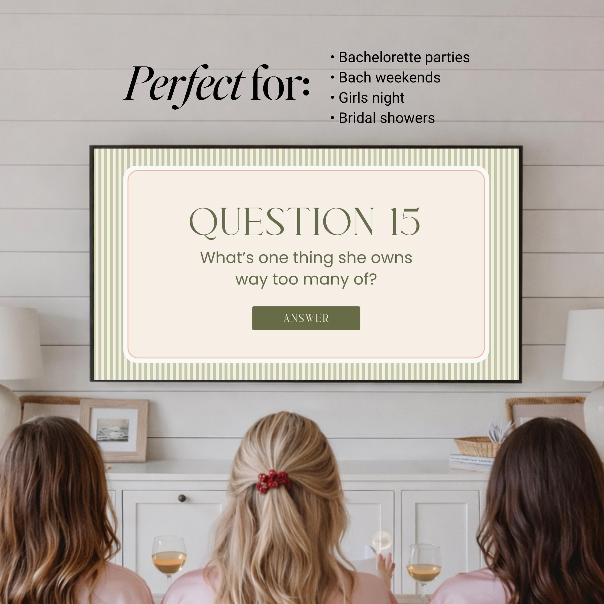 Tequila &amp; Tanlines What Did The Groom Say Game | Animated Canva Bachelorette Game