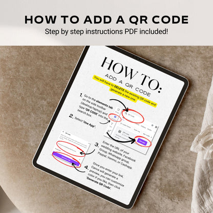 Minimalist Wedding Invitation Suite Template – Modern Invitation, QR Code RSVP &amp; Details Card Bundle