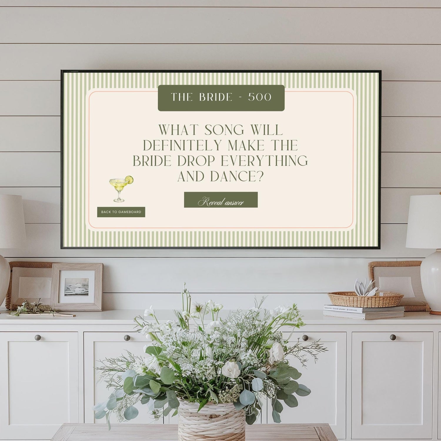 Tequila &amp; Tanlines Bachelorette Trivia Game – Beach Canva Party Game