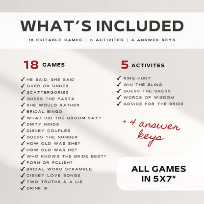 That’s Amore Bridal Shower Games – Editable Italian-Themed Canva Template for Wedding Shower Party