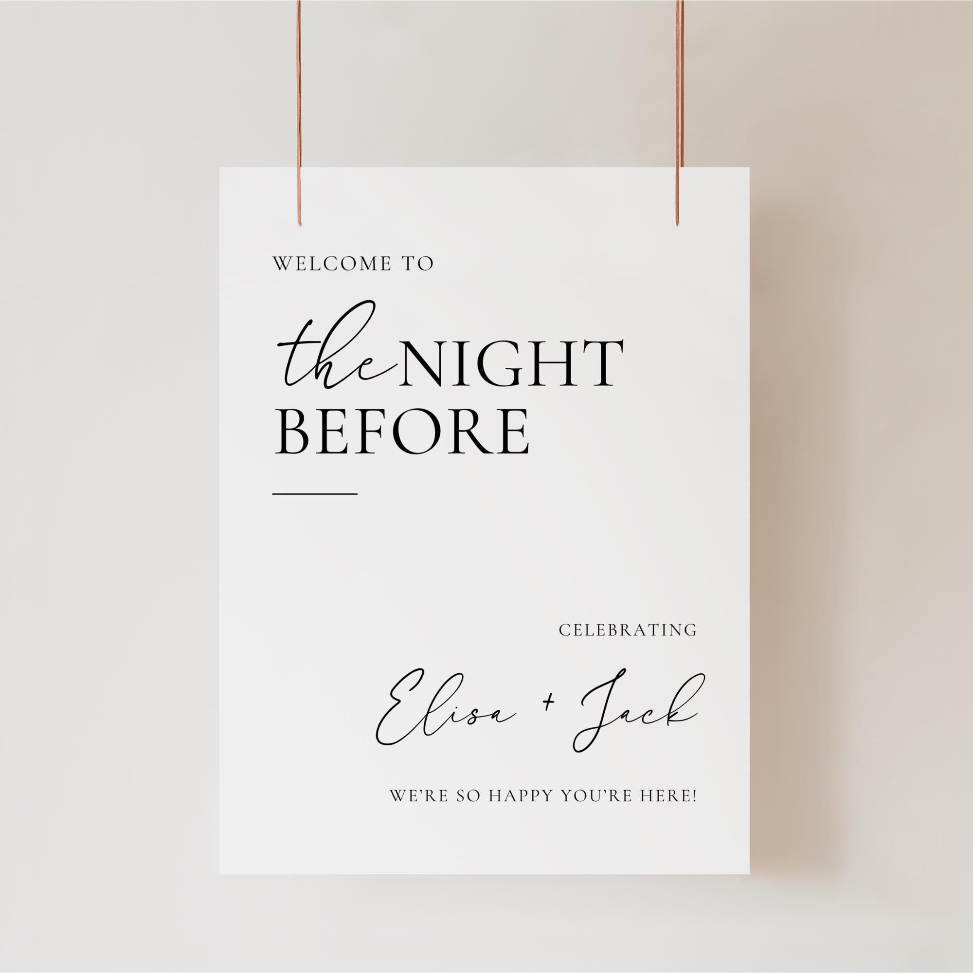 Minimalist Wedding Welcome Sign Template, Elegant Welcome Poster, Simple Wedding Welcome Sign, Large Printable Welcome To Our Sign Canva DIY