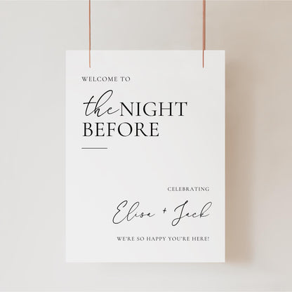 Minimalist Wedding Welcome Sign Template, Elegant Welcome Poster, Simple Wedding Welcome Sign, Large Printable Welcome To Our Sign Canva DIY