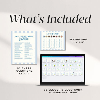 What Did the Groom Say Game – Bachelorette Party Trivia &amp; Drinking Game Canva