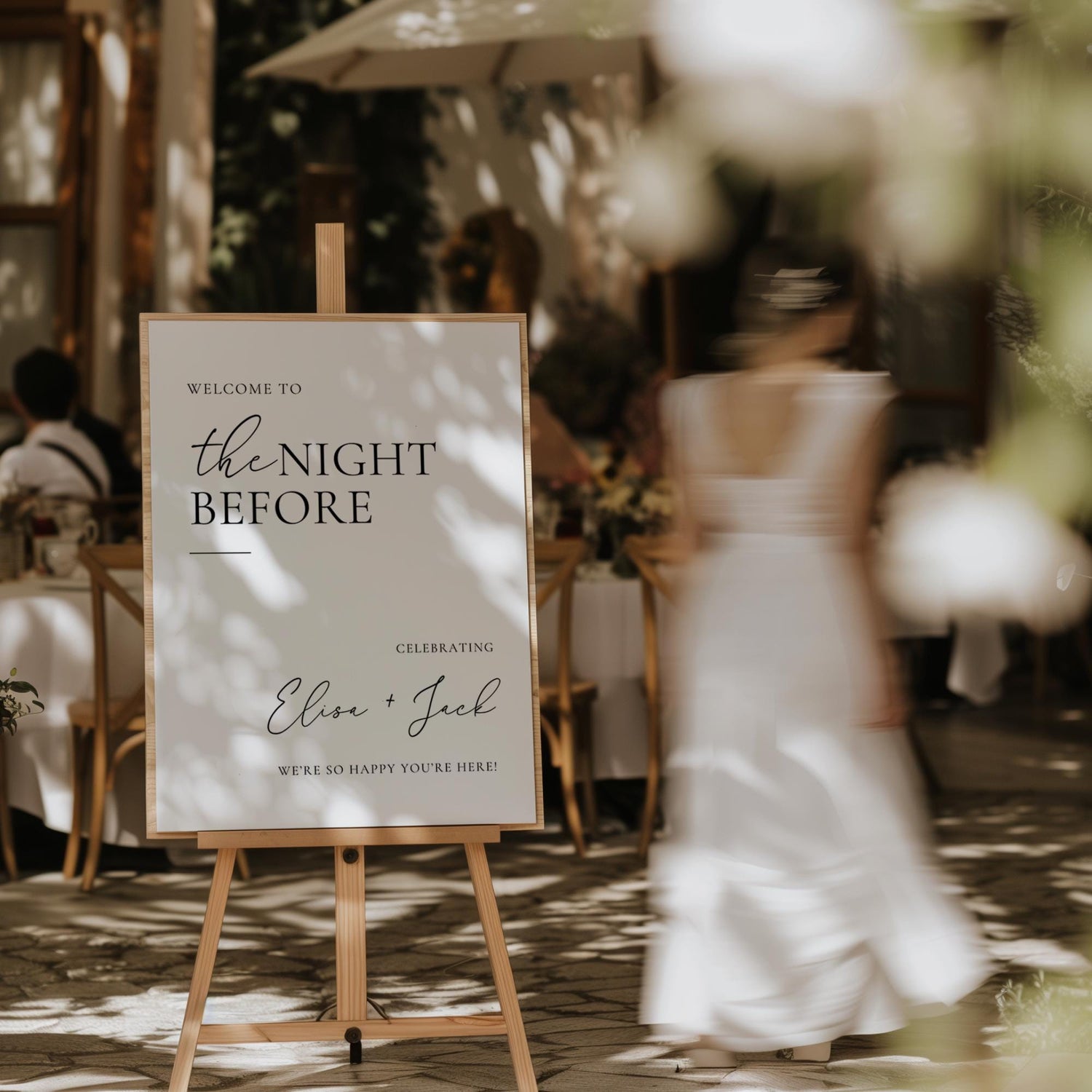 Minimalist Wedding Welcome Sign Template, Elegant Welcome Poster, Simple Wedding Welcome Sign, Large Printable Welcome To Our Sign Canva DIY