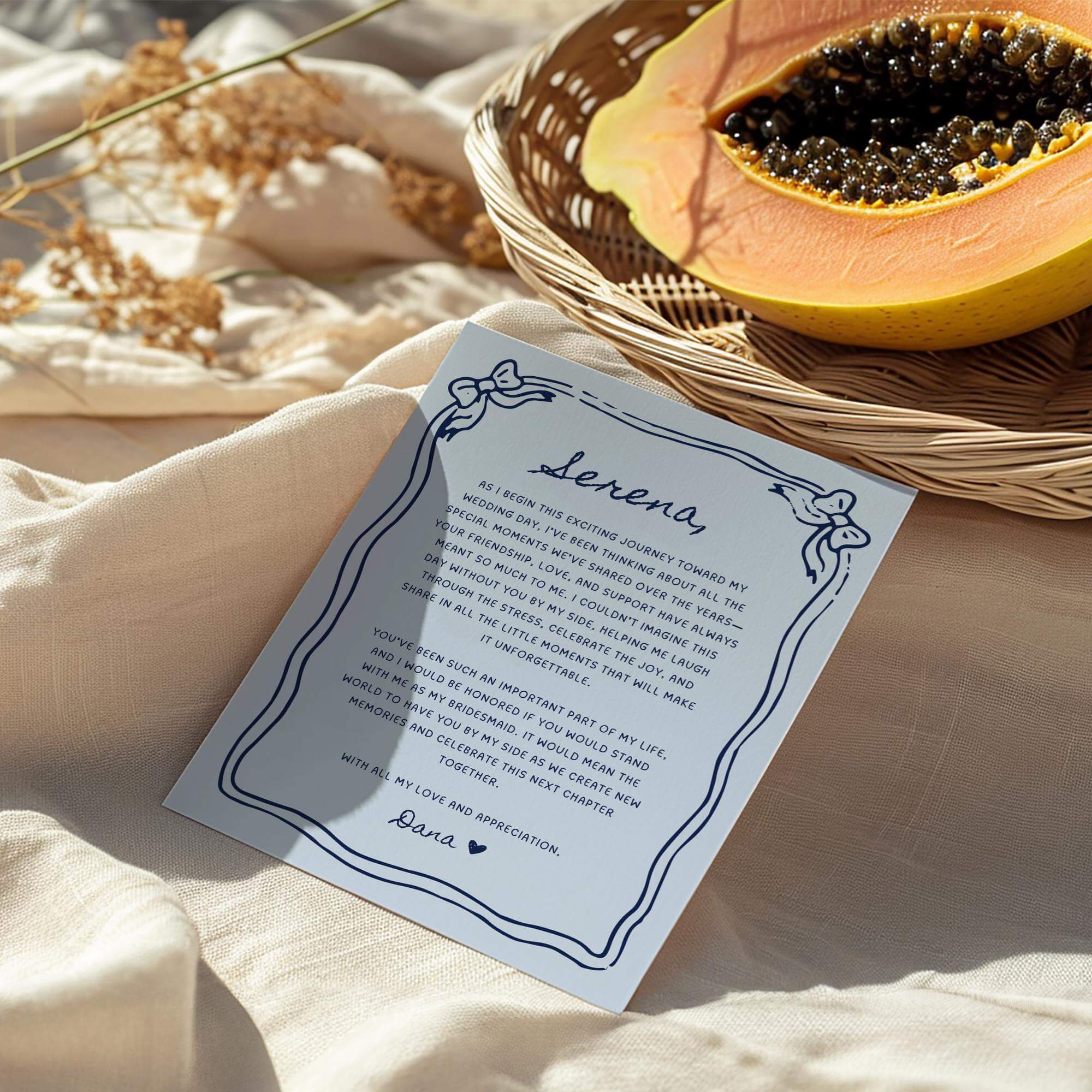 Bridesmaid Proposal Template – Editable Canva Cards for Maid of Honor, Bridesmaids, Flower Girl &amp; Wedding Party