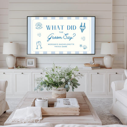 What Did the Groom Say Game – Bachelorette Party Trivia &amp; Drinking Game Canva