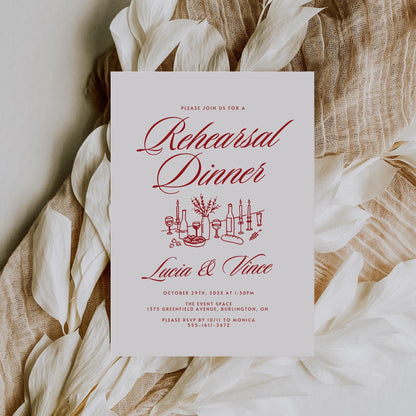 That’s Amore Italian Engagement Party Invitation – Editable Canva Template