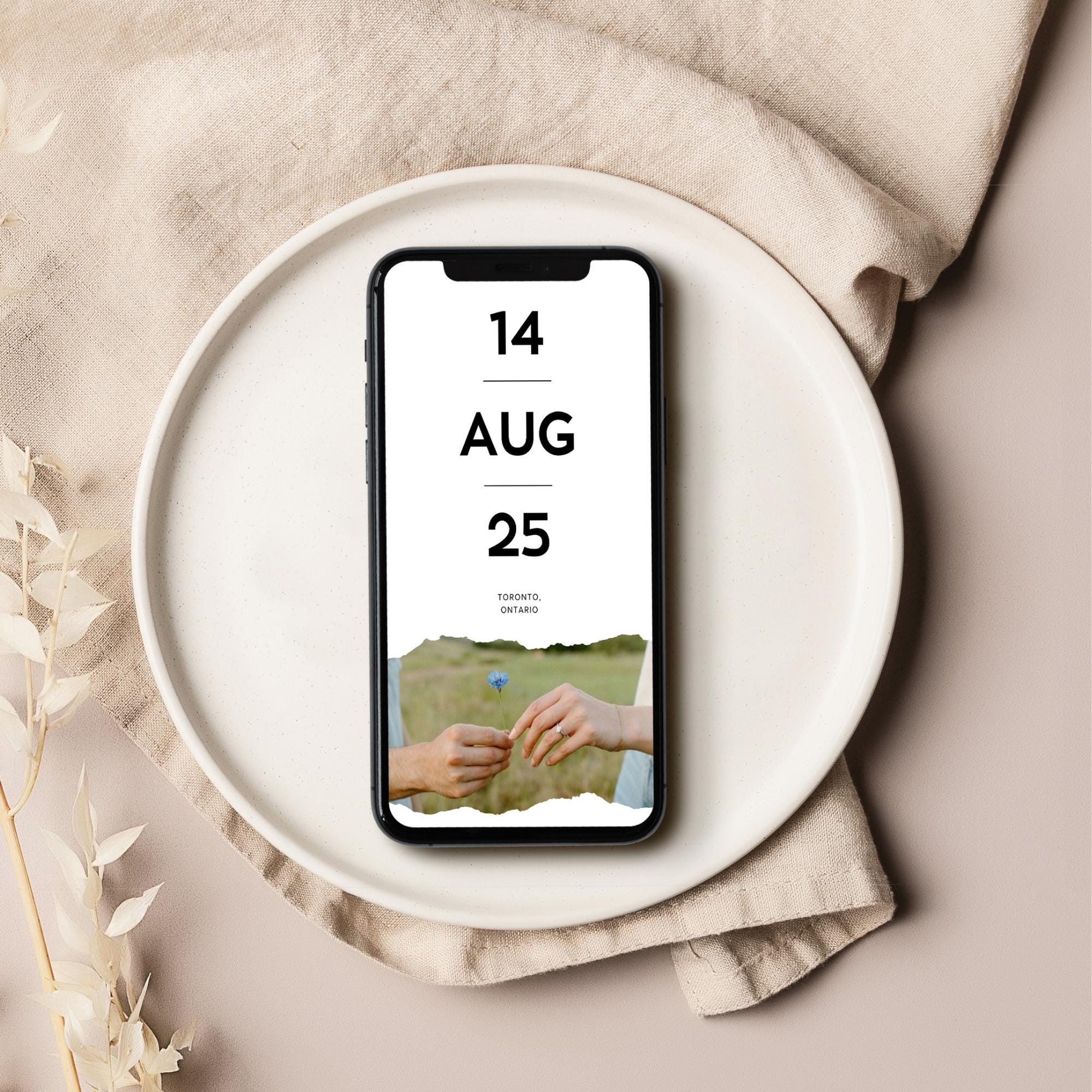 Animated Save The Date Video Invitation Template, Photo Animated Invitation, Wedding Save The Date Template, Digital Invite, Editable Canva