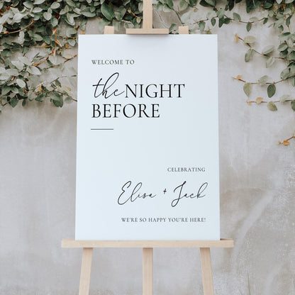 Minimalist Wedding Welcome Sign Template, Elegant Welcome Poster, Simple Wedding Welcome Sign, Large Printable Welcome To Our Sign Canva DIY