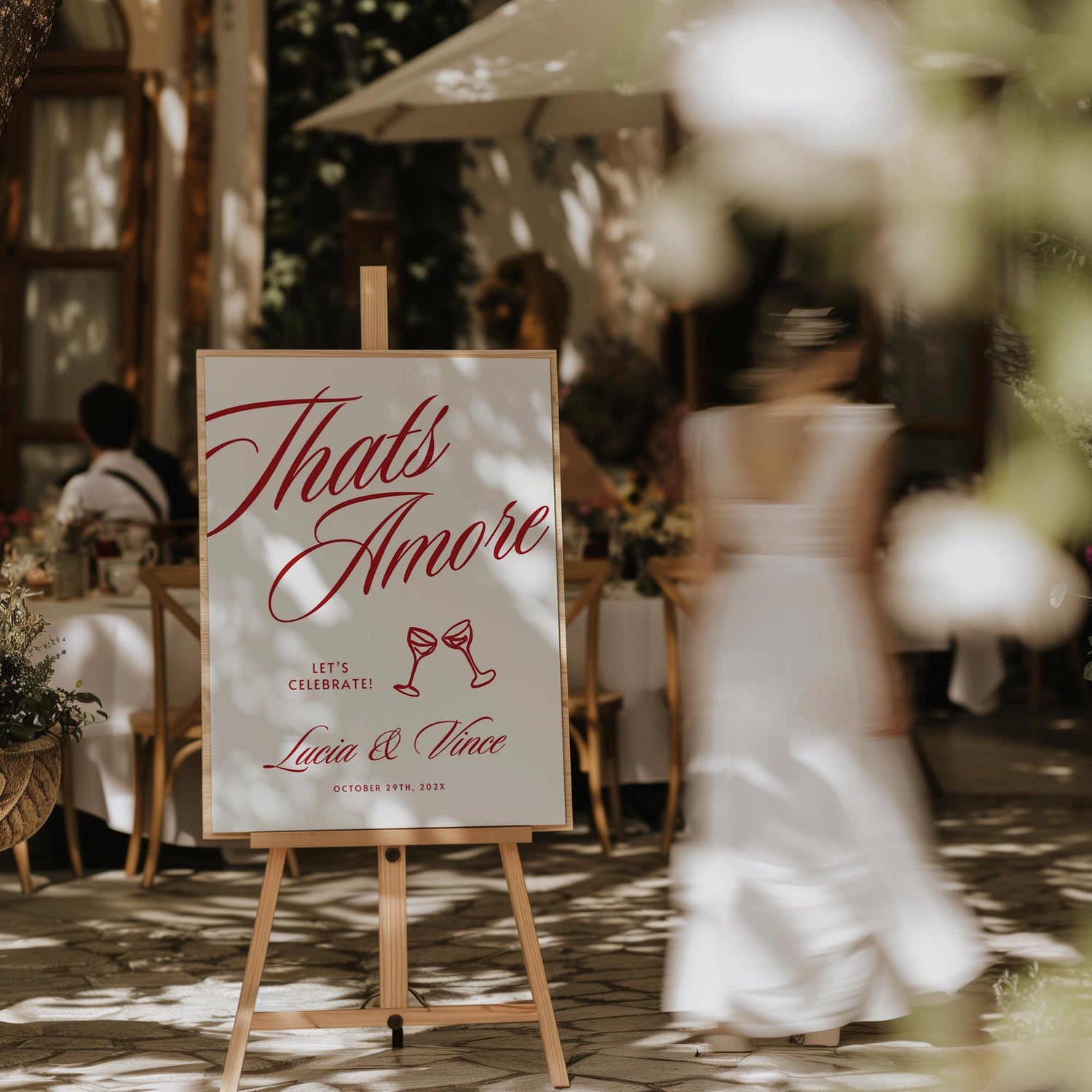 That’s Amore Rehearsal Dinner Sign – Italian Canva Template