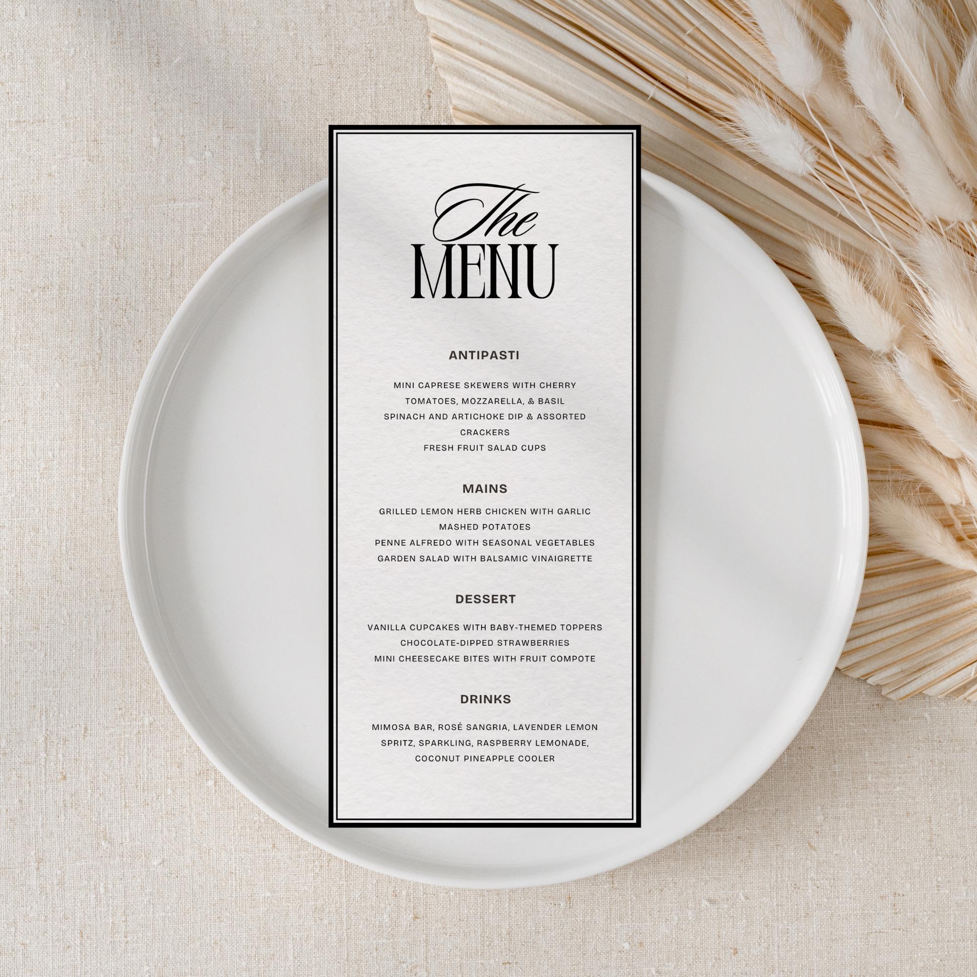Elegant Minimalist Wedding Invitation Suite – Editable Canva Template Set for a Timeless Wedding