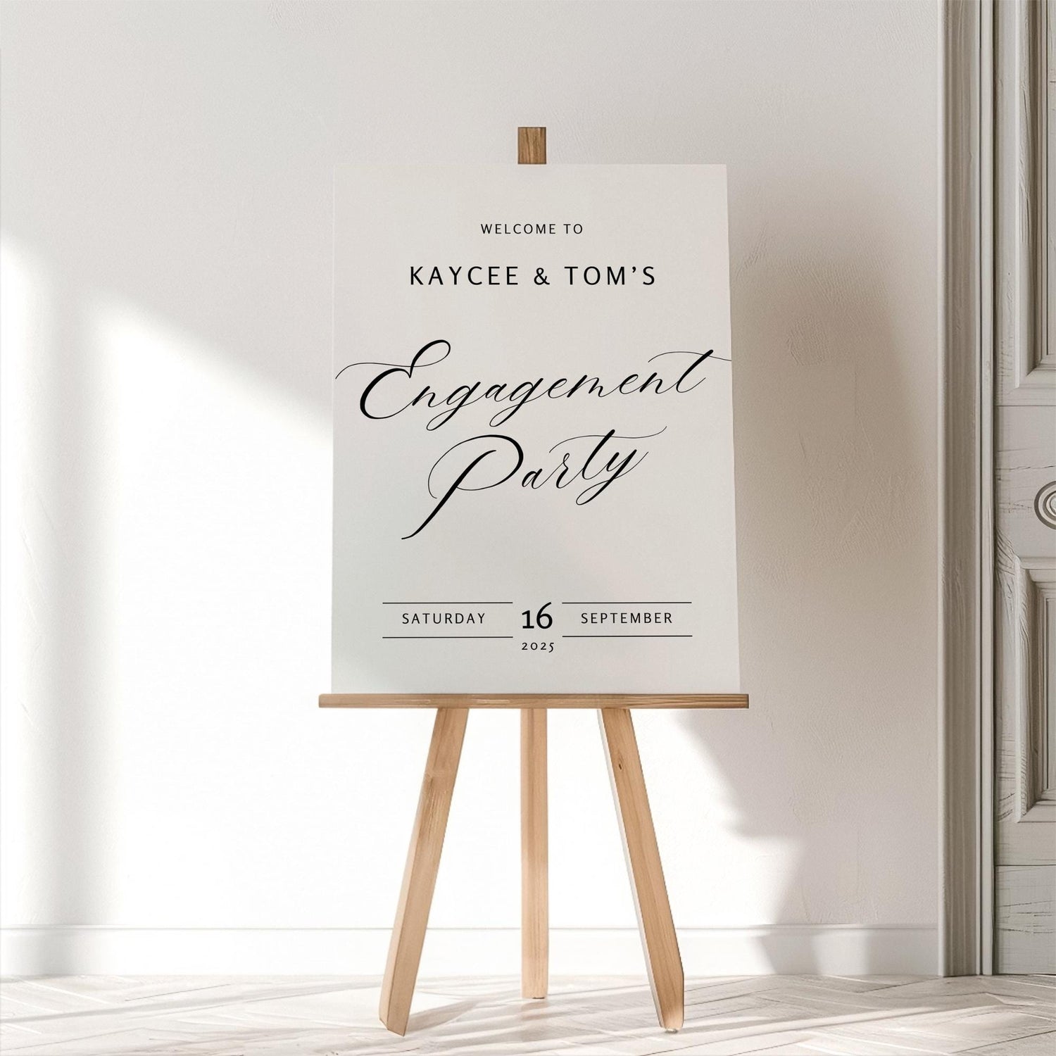 Elegant Wedding Welcome Sign – Minimalist Canva Template for Ceremony or Reception