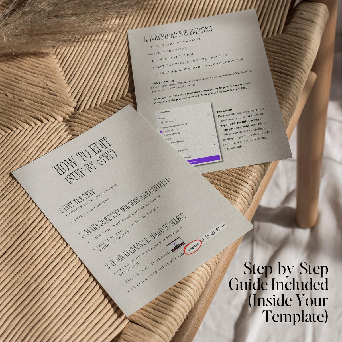 Black &amp; Ivory Night Before Welcome Sign | Rehearsal Dinner Canva Template