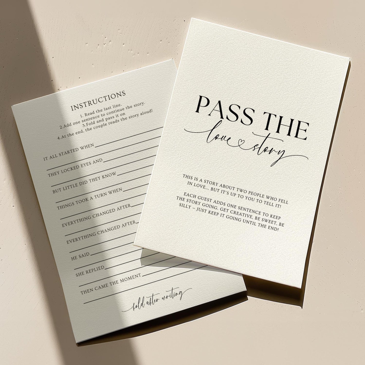 Pass The Love Story Mad Libs Rehearsal Dinner Game, Printable Wedding Mad Libs, Editable The Night Before Wedding Games Minimalist Canva