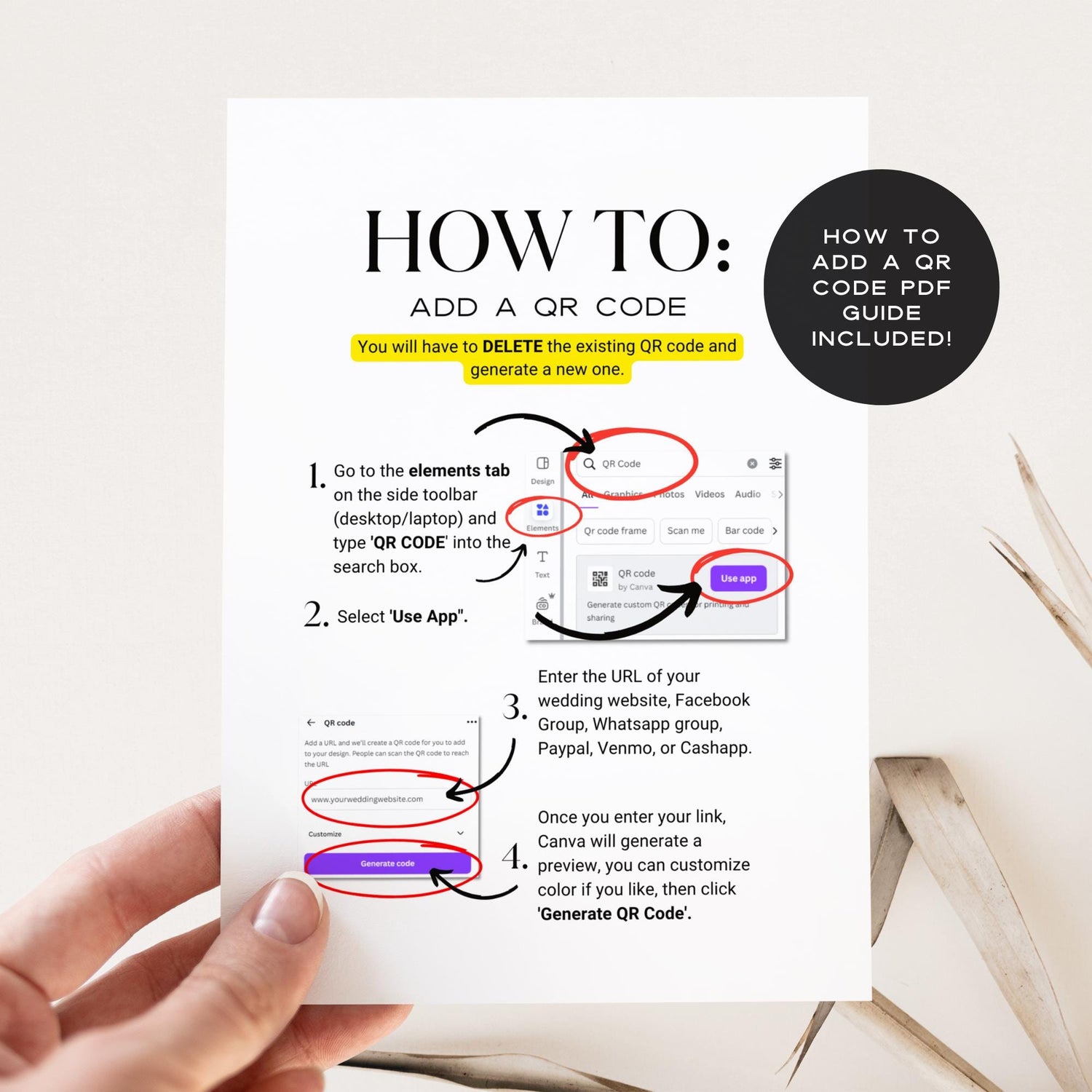 That’s Amore Gift Registry QR Code Sign – Italian Bridal Shower Template, Hand-Drawn Wedding Shower Sign, Editable Canva DIY