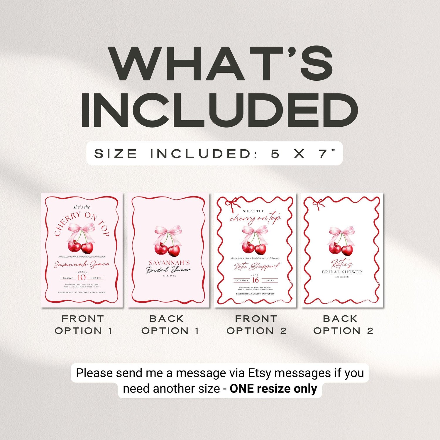 Cherry On Top Bridal Shower Invitation Template, Pink Bridal Shower Invite, Cherry Bridal Brunch Invitation, Wedding Shower Invitations DIY