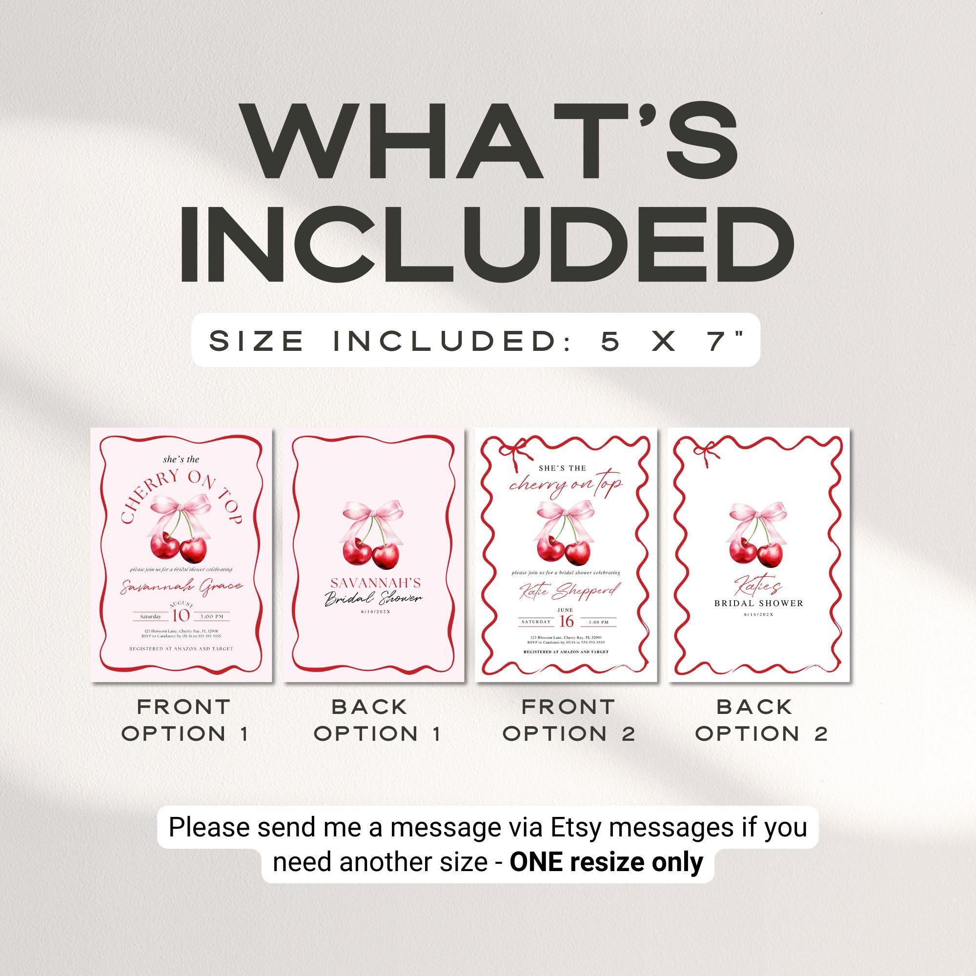 Cherry On Top Bridal Shower Invitation Template, Pink Bridal Shower Invite, Cherry Bridal Brunch Invitation, Wedding Shower Invitations DIY