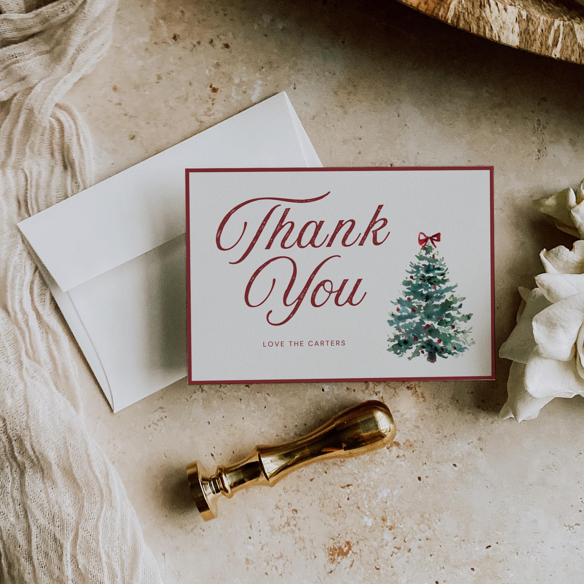 Christmas Wedding Invitation Suite Template – Elegant Holiday Wedding Canva Set
