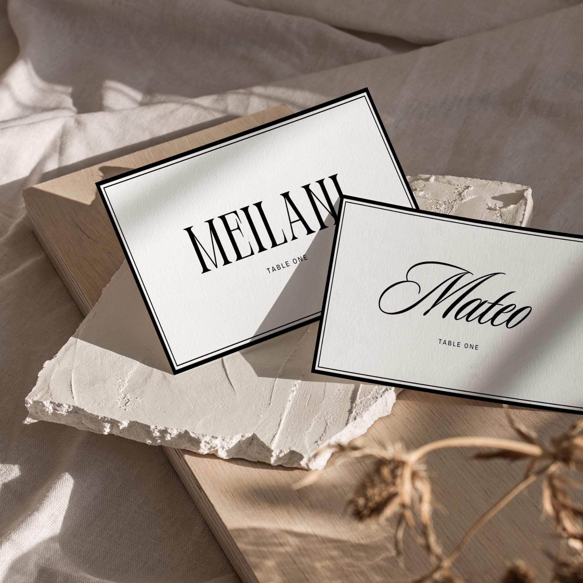 Elegant Minimalist Wedding Invitation Suite – Editable Canva Template Set for a Timeless Wedding