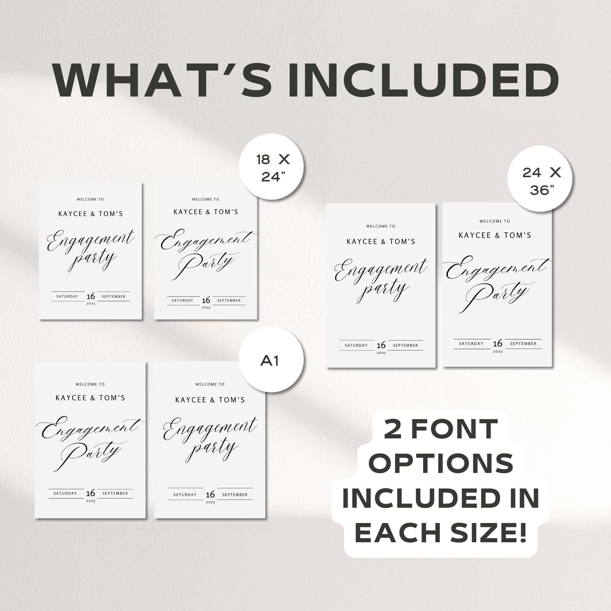 Elegant Wedding Welcome Sign – Minimalist Canva Template for Ceremony or Reception