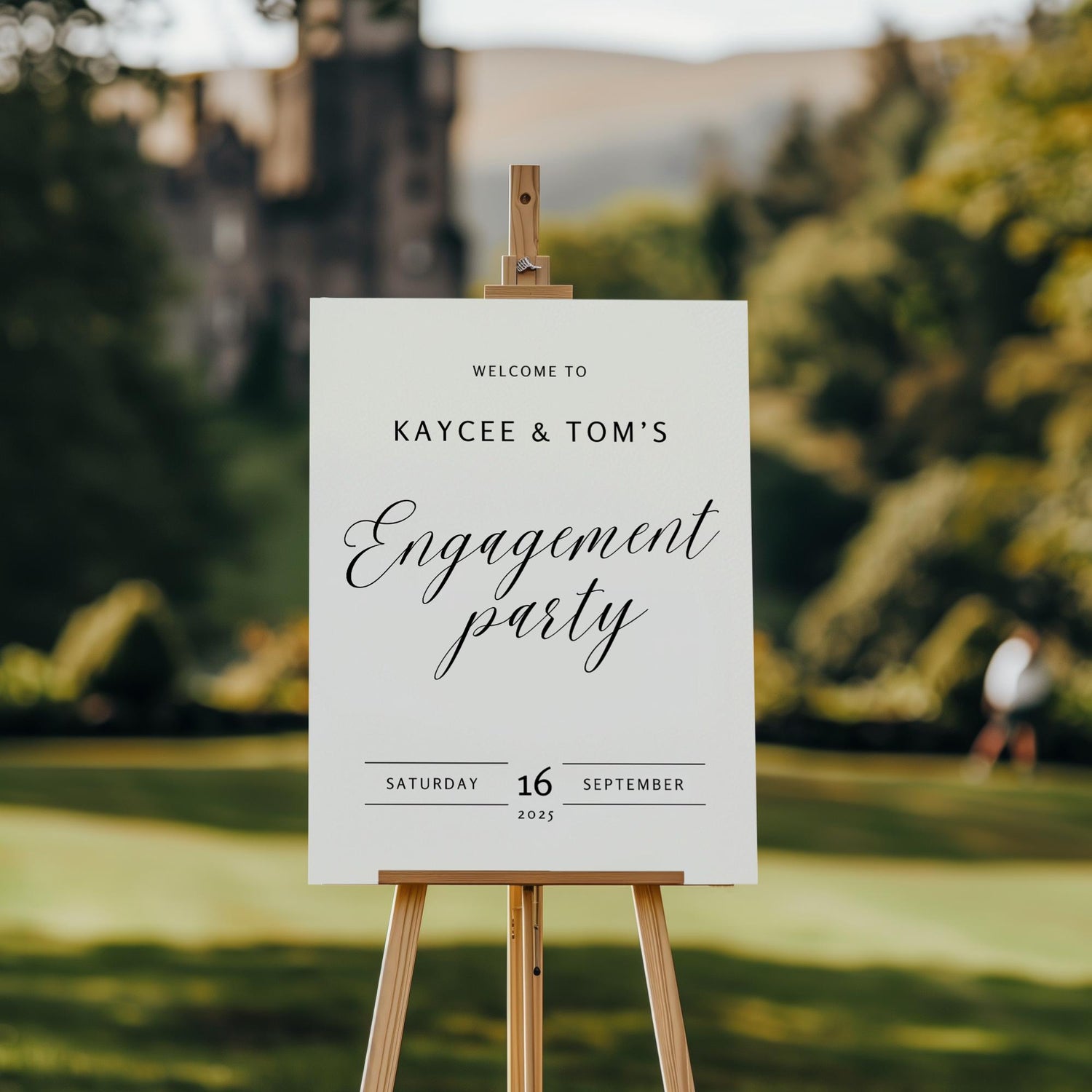 Elegant Wedding Welcome Sign – Minimalist Canva Template for Ceremony or Reception