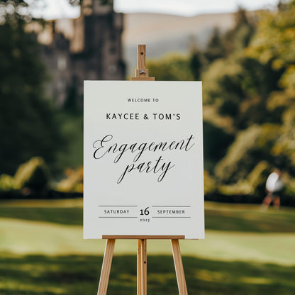 Elegant Wedding Welcome Sign – Minimalist Canva Template for Ceremony or Reception