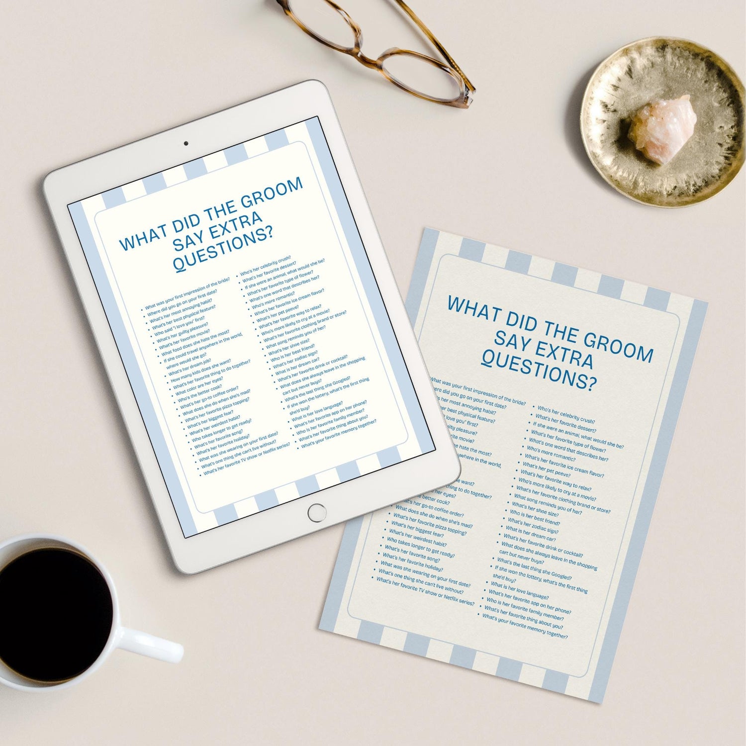 What Did the Groom Say Game – Bachelorette Party Trivia &amp; Drinking Game Canva