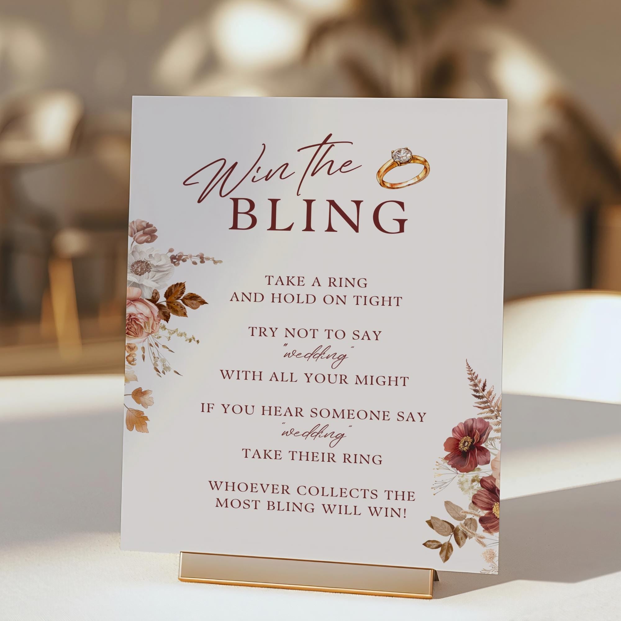 Love is Brewing Bridal Shower Games - Fall Theme Canva Templates