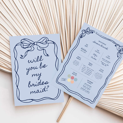 Bridesmaid Proposal Template – Editable Canva Cards for Maid of Honor, Bridesmaids, Flower Girl &amp; Wedding Party